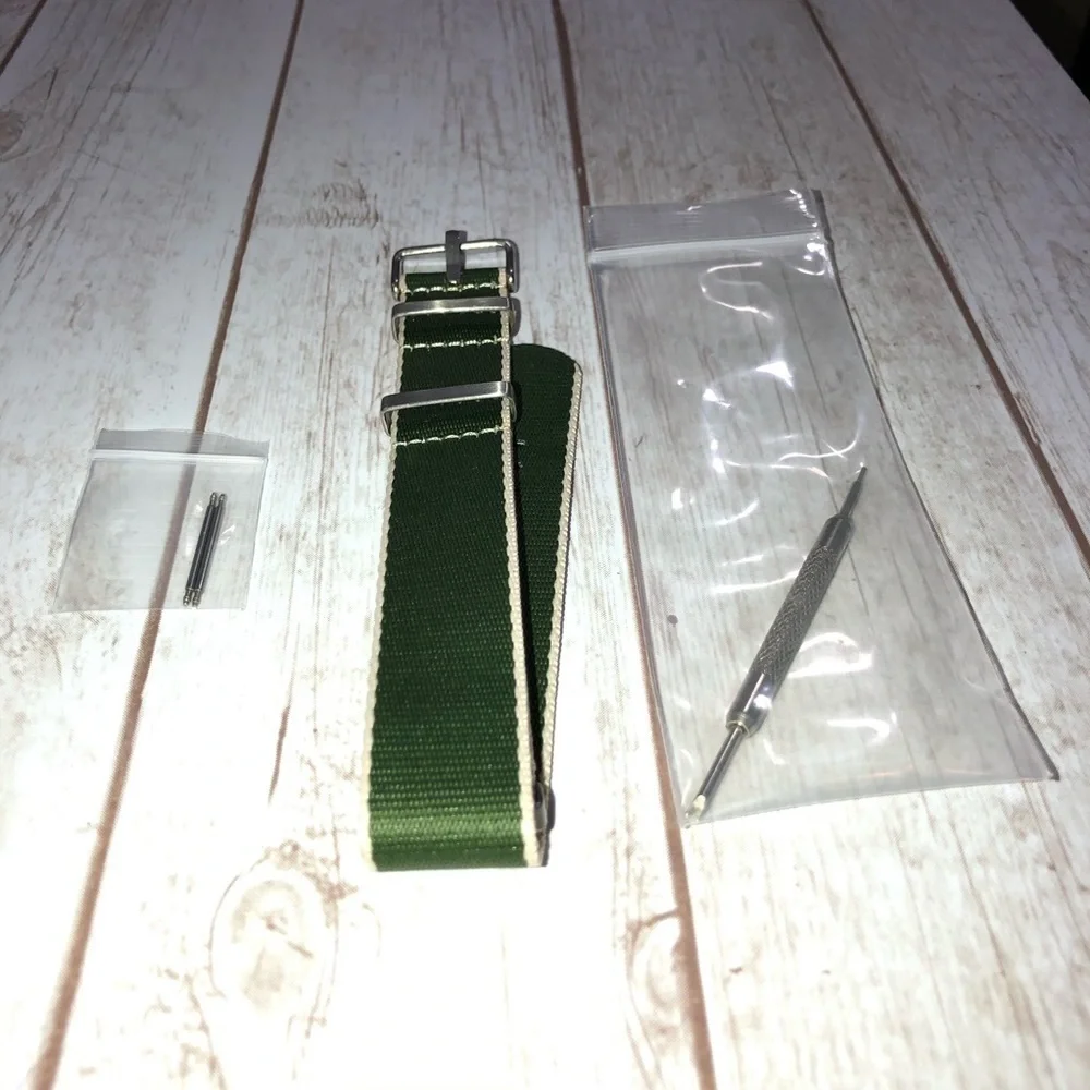 Green NYLON Watch Band Replacement 22”